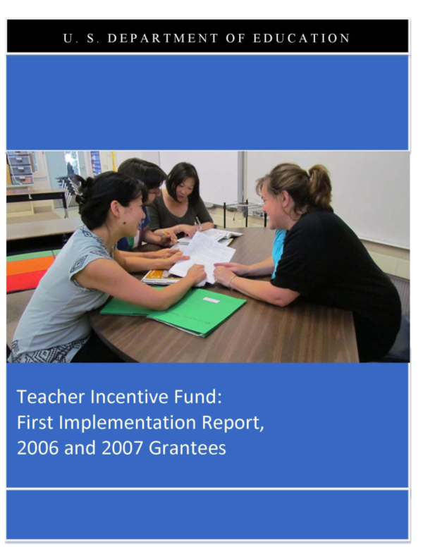 (PDF) Teacher Incentive Fund First Implementation Report, 2006 and