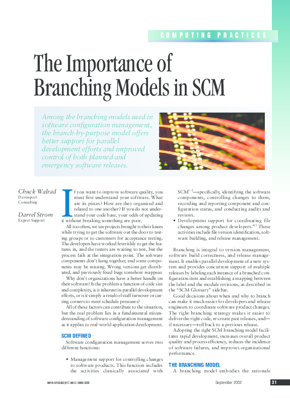 (PDF) The importance of branching models in SCM