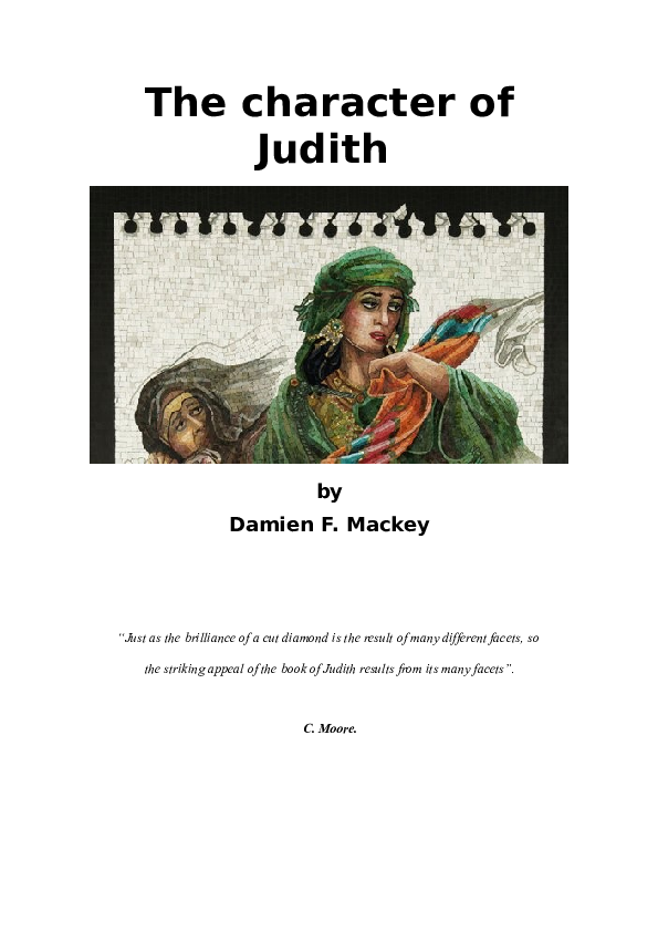 (DOC) The character of Judith