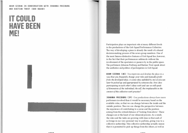 Pdf It Could Have Been Me A Conversation On Participation With