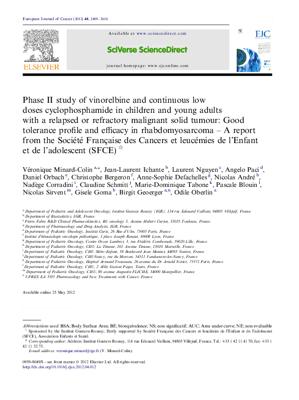 (PDF) Phase II study of vinorelbine and continuous low doses ...