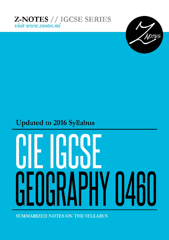a-l-geography-notes