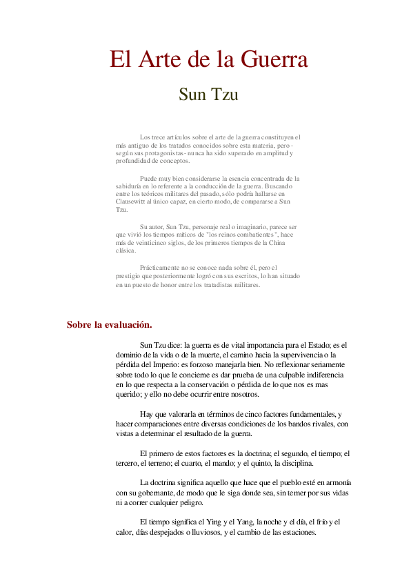 (PDF) El Arte de la Guerra