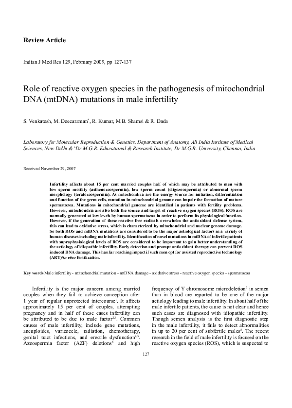 (PDF) Role of reactive oxygen species in the pathogenesis of ...