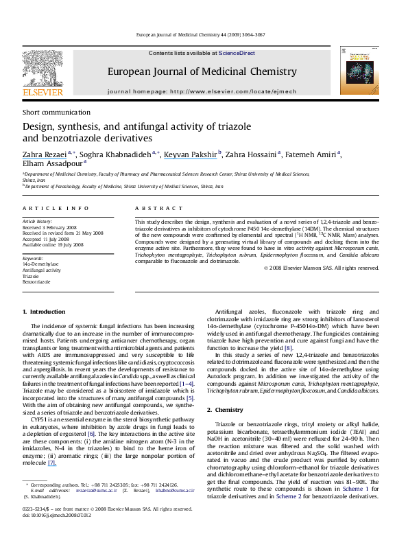 (PDF) Design and Synthesis of Imidazole and Benzimidazole Derivatives ...