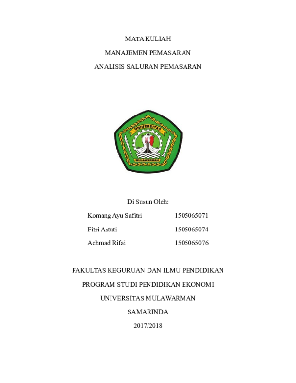 Contoh makalah manajemen pemasaran image