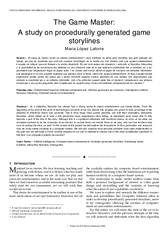 (PDF) The Game Master