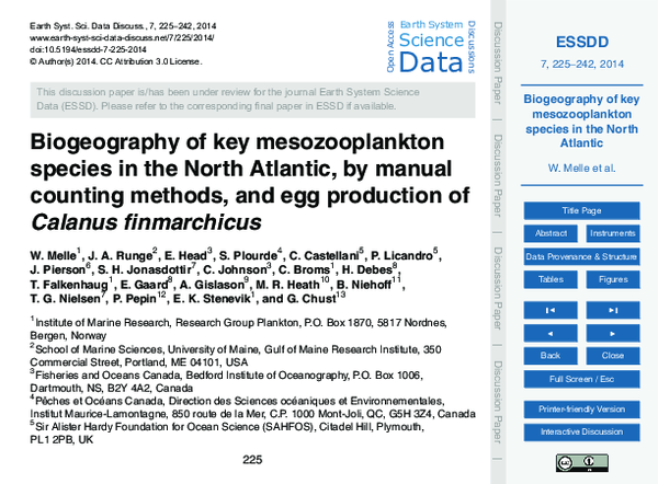 (PDF) Biogeography of key mesozooplankton species in the North Atlantic ...