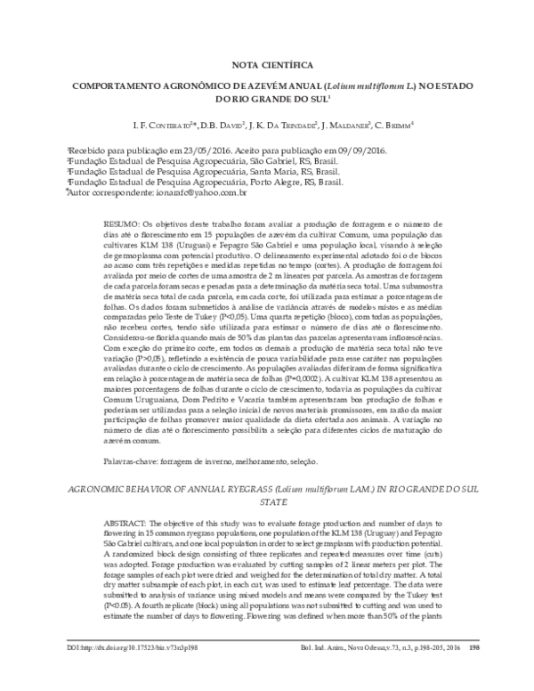 pdf-comportamento-agron-mico-de-azev-m-anual-lolium-multiflorum-l