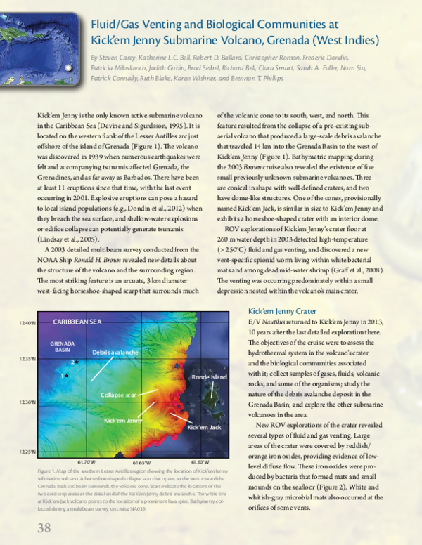 (PDF) Fluid/Gas Venting and Biological Communities at Kick’em Jenny