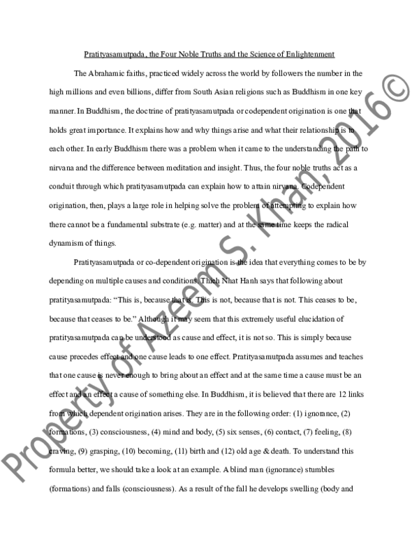 The four noble truths simplified image