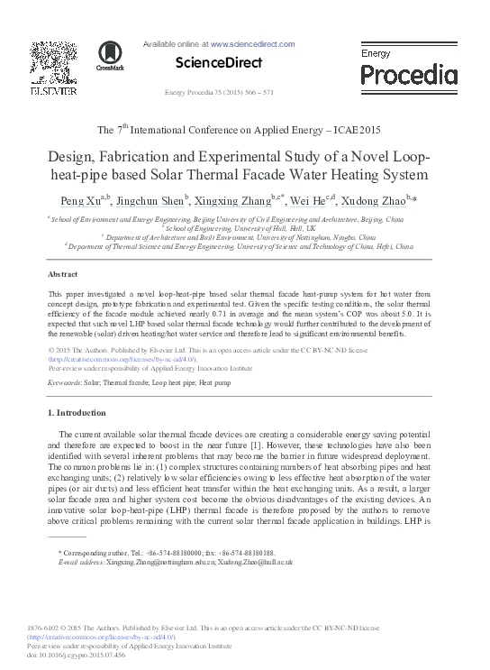 (PDF) Design, Fabrication and Experimental Study of a Novel Loop-heat ...