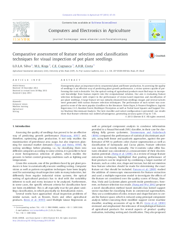 (PDF) Comparative assessment of feature selection and classification ...