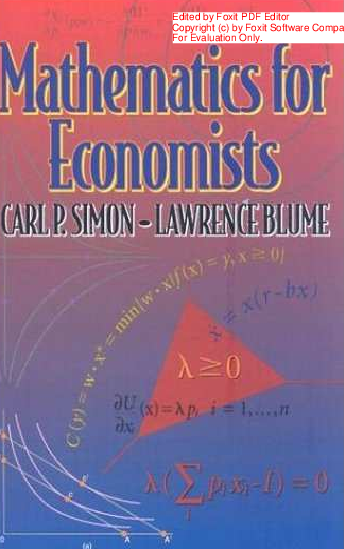 PDF) Blume Mathematics for Economists