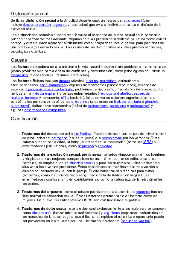 disfunción sexual causada por ssri