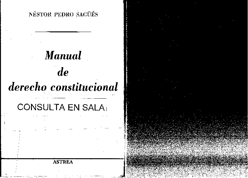 (PDF) MANUAL DE DERECHO CONSTITUCIONAL - ARGENTINA