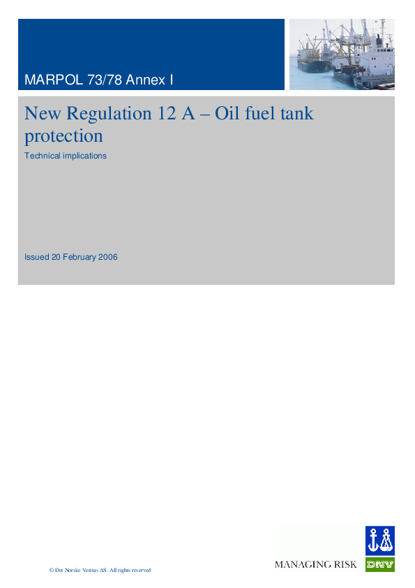 (PDF) New Regulation 12 A Oil fuel tank protection Dân Phạm Lê