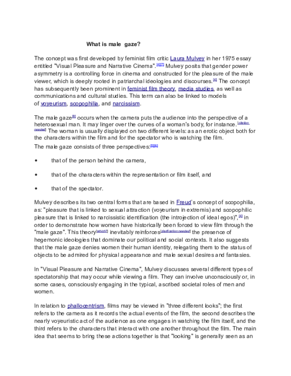 Female gaze meaning picture