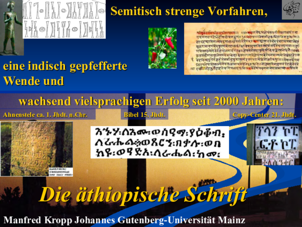 (PDF) Die äthiopische Schrift The Ethiopic Script