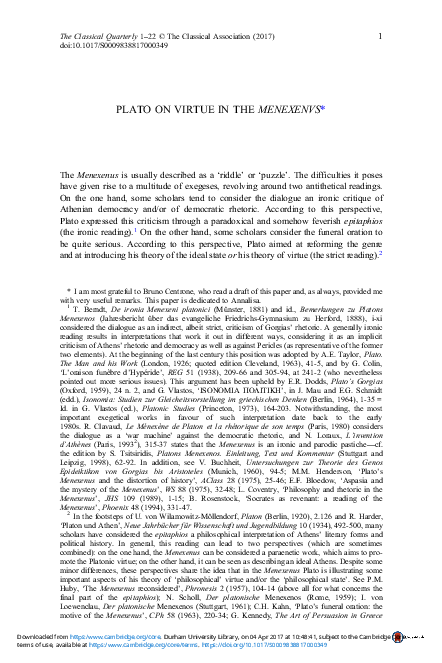 Plato list of virtues image