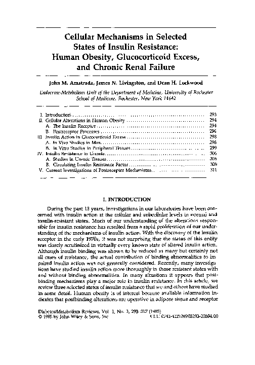 (PDF) Cellular mechanisms in selected states of insulin resistance ...