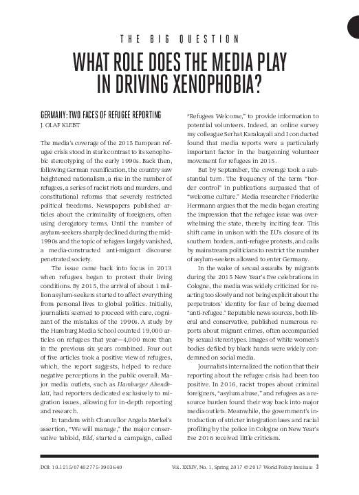 essay on xenophobia