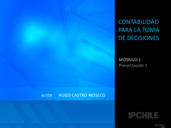 (PDF) CONTABILIDAD PARA LA TOMA DE DECISIONES MÓDULO 1 Presentación 1