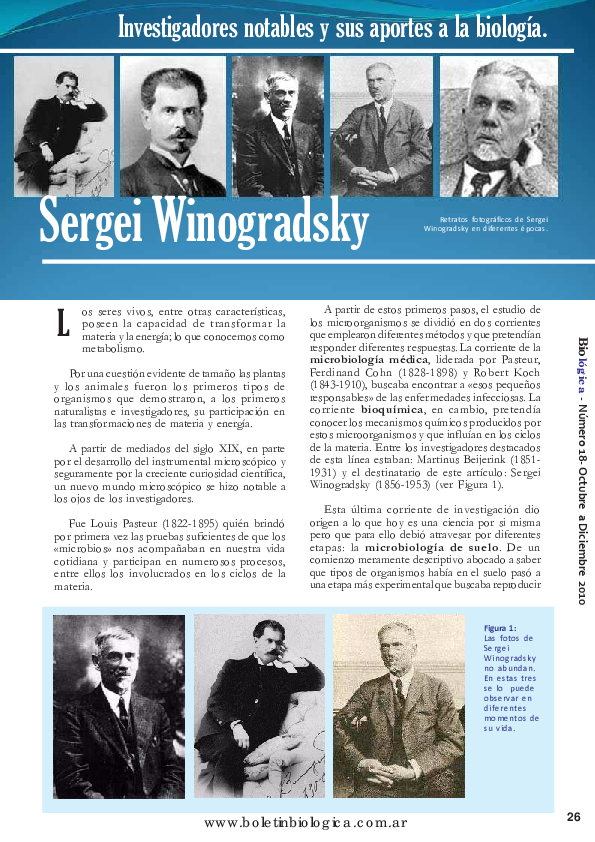 (PDF) Sergei Winogradsky Pablo Otero Pablo A Otero Academia.edu