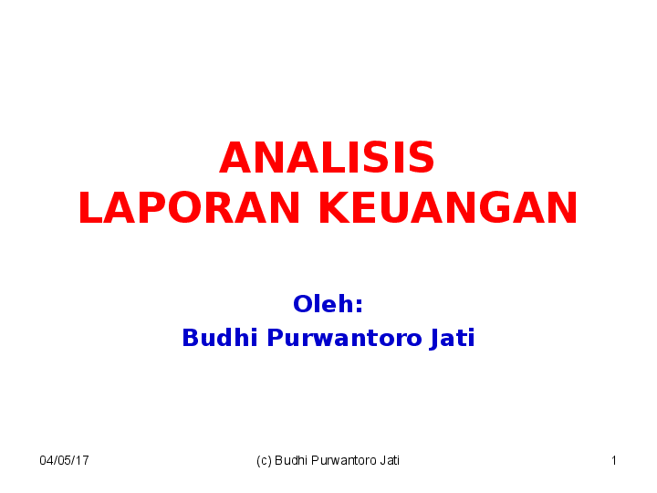 (PPT) ALK Bab8 LAPORAN KEUANGAN PROFORMA.ppt Hepi