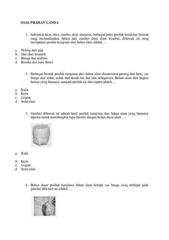 Contoh Soal Ergonomi Pilihan Ganda