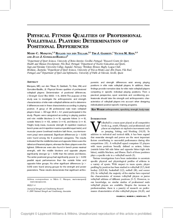 College Volleyball Strength And Conditioning Program Pdf EOUA Blog