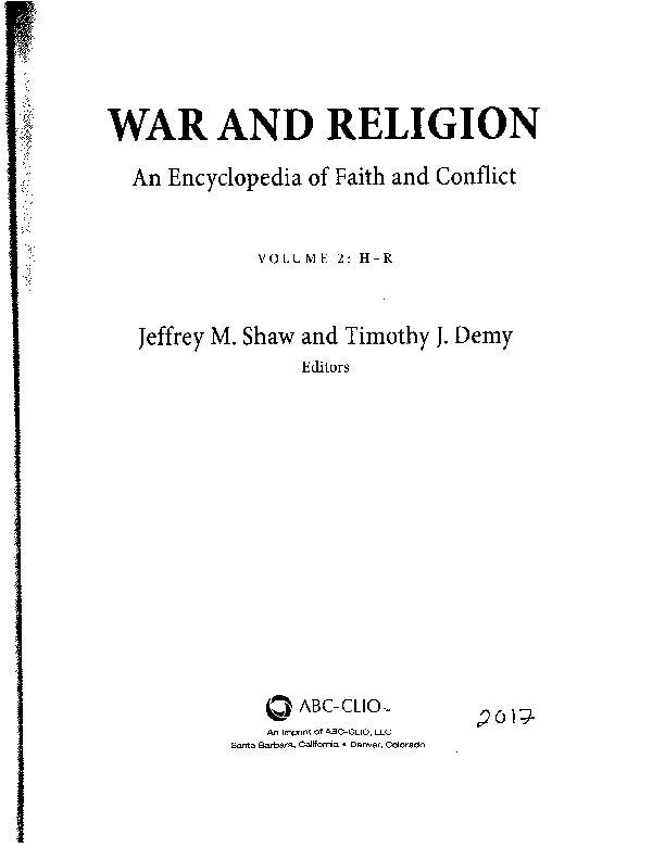 First page of “'Knights Templar' in War & Religion (2017)”