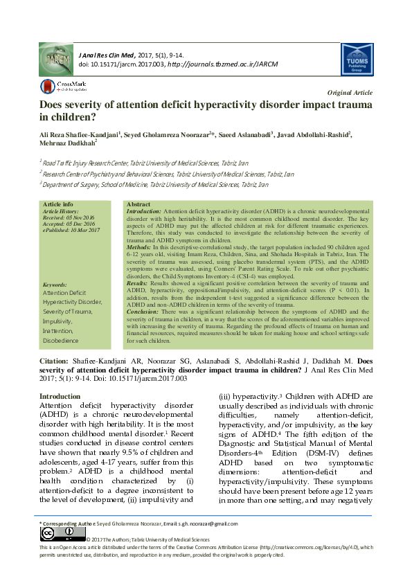 Is It Adhd Or Trauma >> Pdf Does Severity Of Attention Deficit Hyperactivity Disorder Is It Adhd Or Trauma >> Pdf Does Severity Of Attention Deficit Hyperactivity Disorder
