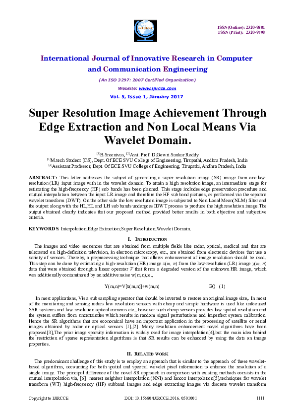 (DOC) Super Resolution Image Achievement Through Edge Extraction and ...