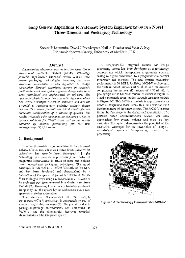 (PDF) Using genetic algorithms to automate system implementation in a ...