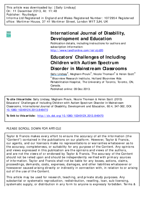 Mainstreaming classrooms essay picture