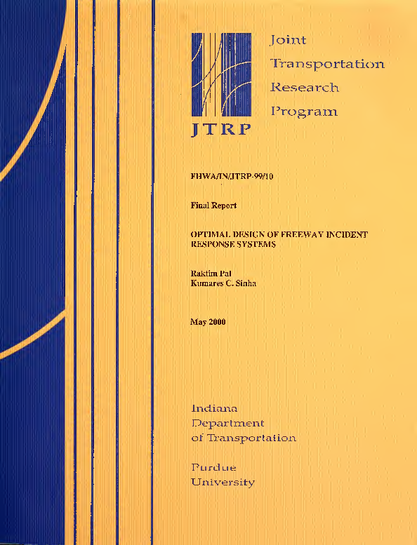 (PDF) Optimal Design of Freeway Incident Response Systems