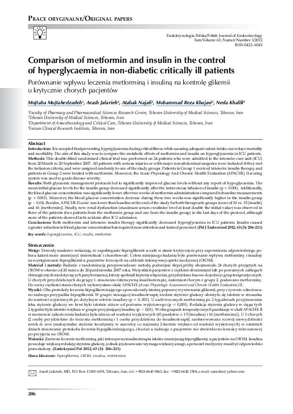 (PDF) Comparison of metformin and insulin in the control of ...