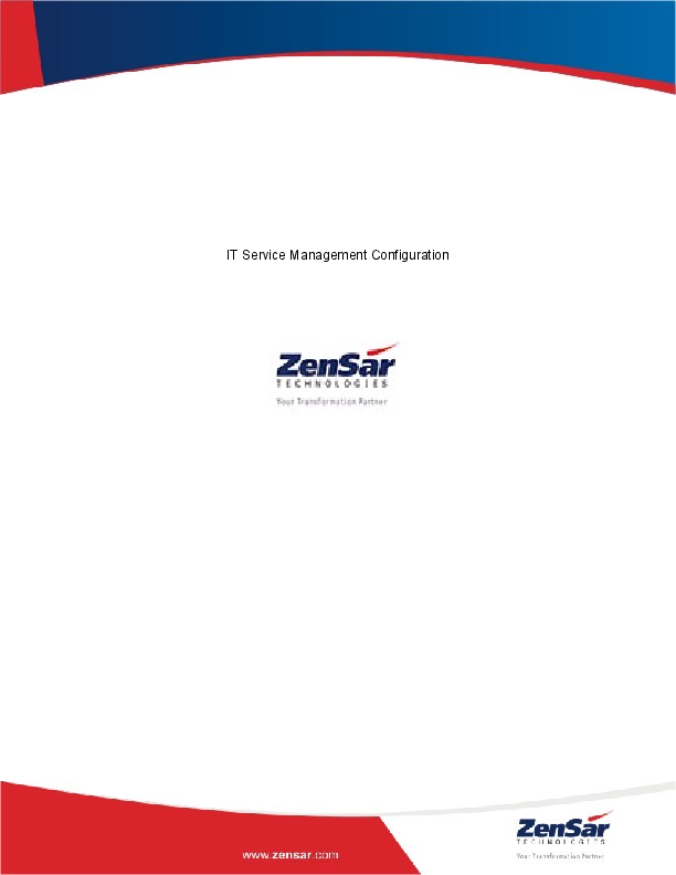 (DOC) ITSM Setup