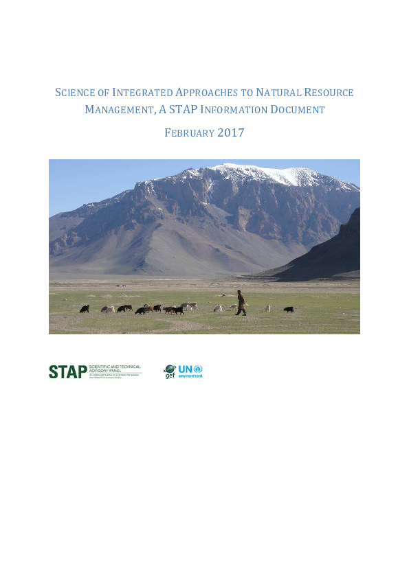 (PDF) Science of Integrated Approaches to Natural Resources Management