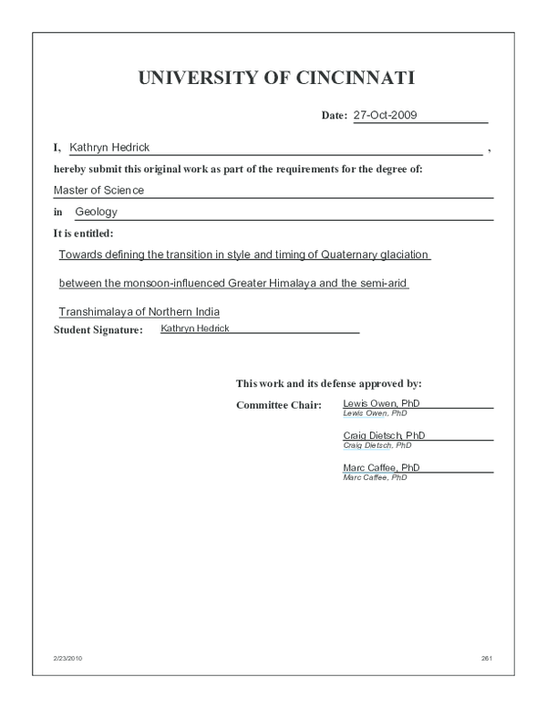 Towards defining the transition in style and timing of Quaternary glaciation between the monsoon-influenced Greater Himalaya and the semi-arid Transhimalaya of Northern India