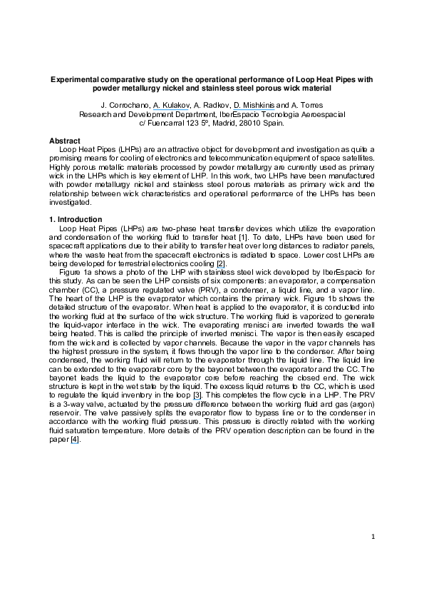 (PDF) Experimental comparative study on the operational performance of ...