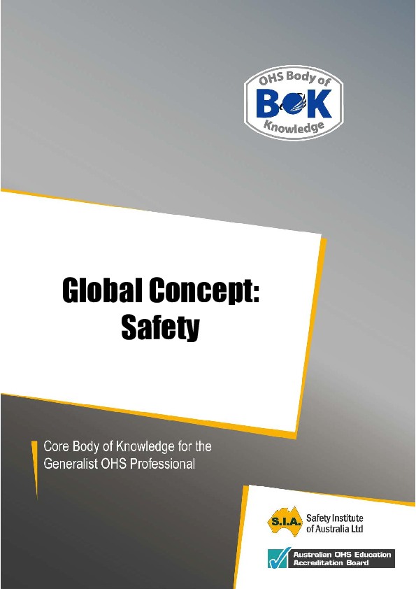(PDF) OHS Body of Knowledge Global Concept Safety Hector Camero Academia.edu