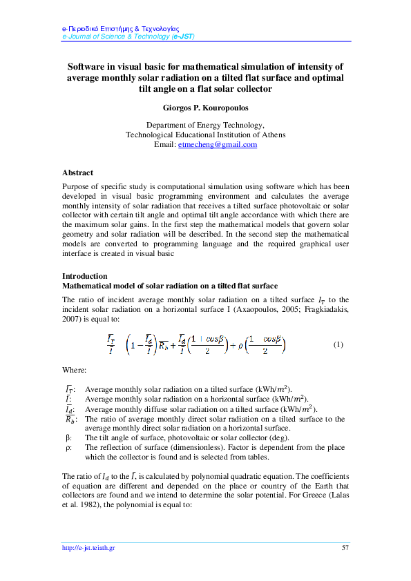 (PDF) Software in visual basic for mathematical simulation of intensity ...