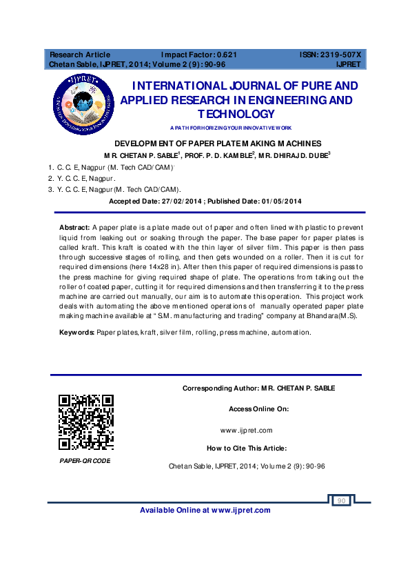 (PDF) INTERNATIONAL JOURNAL OF PURE AND APPLIED RESEARCH IN ENGINEERING ...