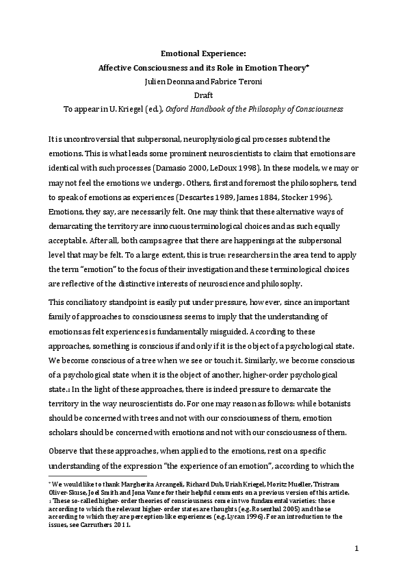 Emotional experience story picture