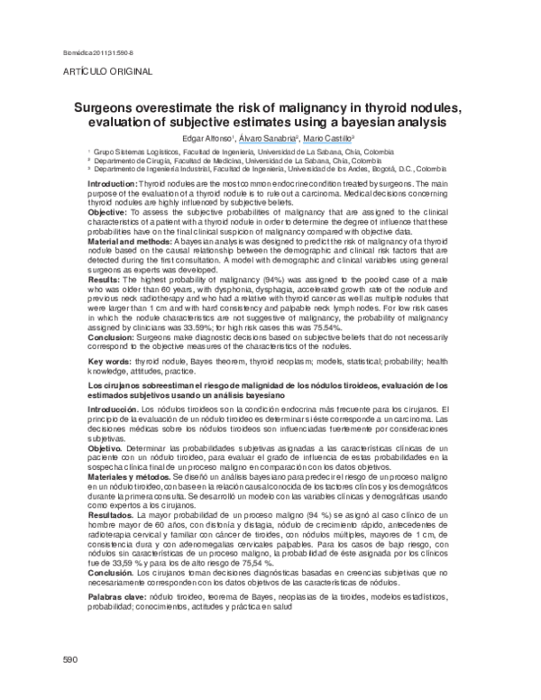 (PDF) Surgeons overestimate the risk of malignancy in thyroid nodules ...