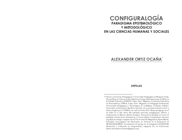 (PDF) Libro Configuralogía: paradigma epistemológico y metodológico en