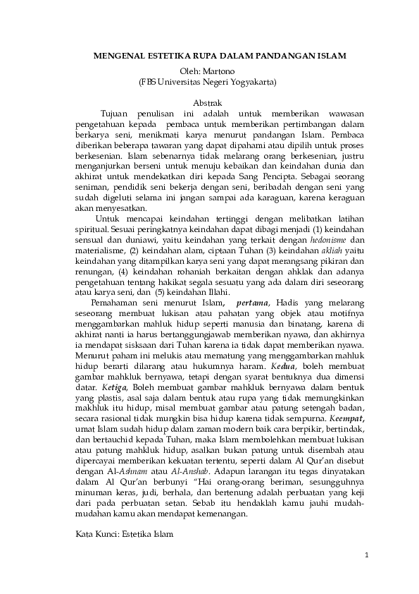 Pdf Estetika Islam Pdf