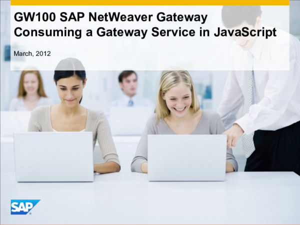 PDF) I N T E R N A L GW100 SAP NetWeaver Gateway Consuming a Gateway  Service in JavaScript | Anil s - Academia.edu